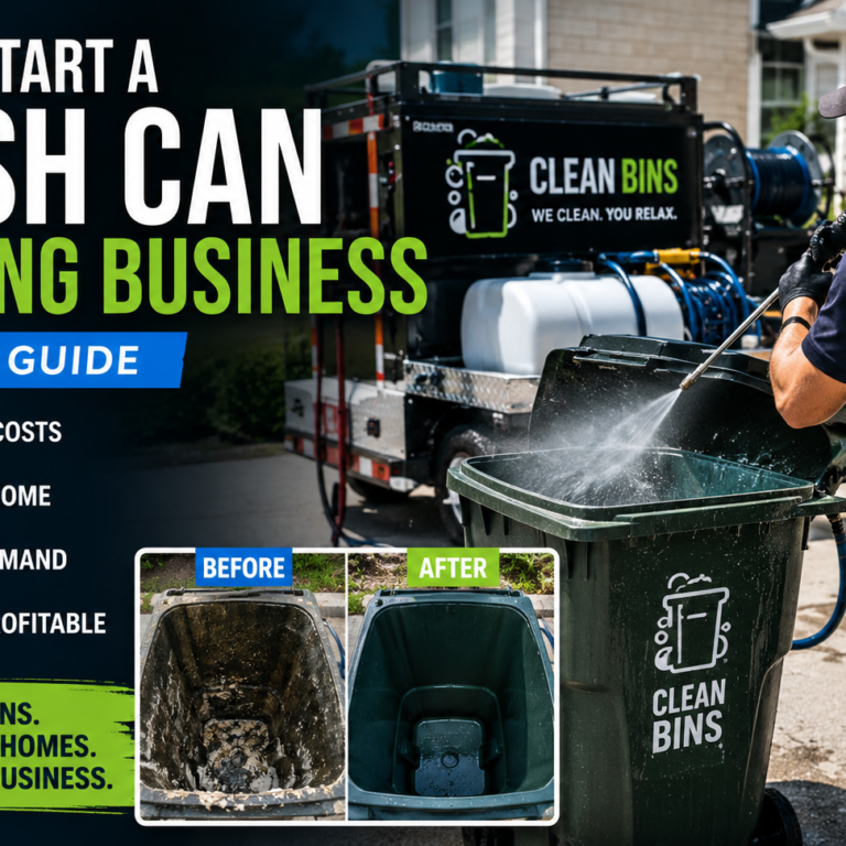 How to Start a Trash Can Cleaning Business